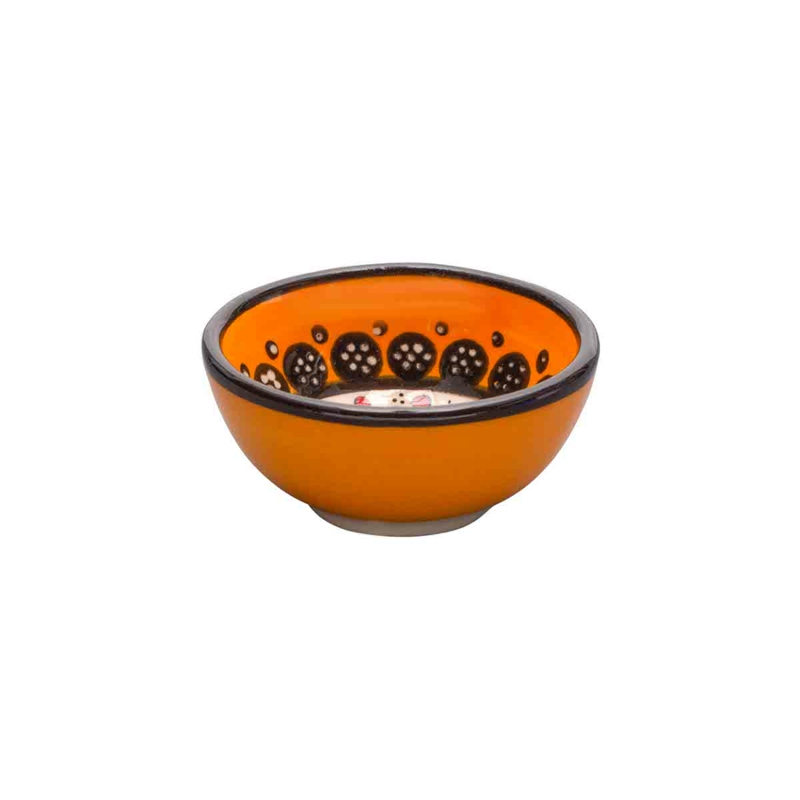 Nimet tapaszos bowl tálka 7cm  narancssárga