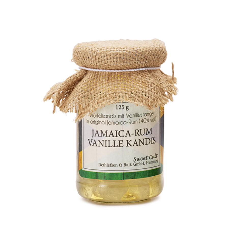Kandiscukor vaníliás Jamaicai fehér rumban áztatva 125g