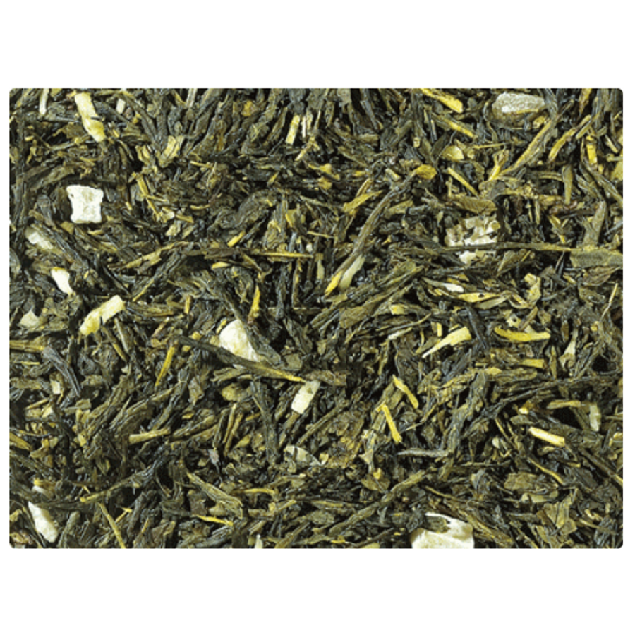 Zöld tea keverék, ízesítve · Sencha · Piña Colada - 50g