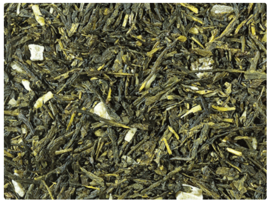 Zöld tea keverék, ízesítve · Sencha · Piña Colada - 50g