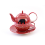Kép 1/2 - teaskanna-cseszevel-keramia-szett-indiai-elefant-piros