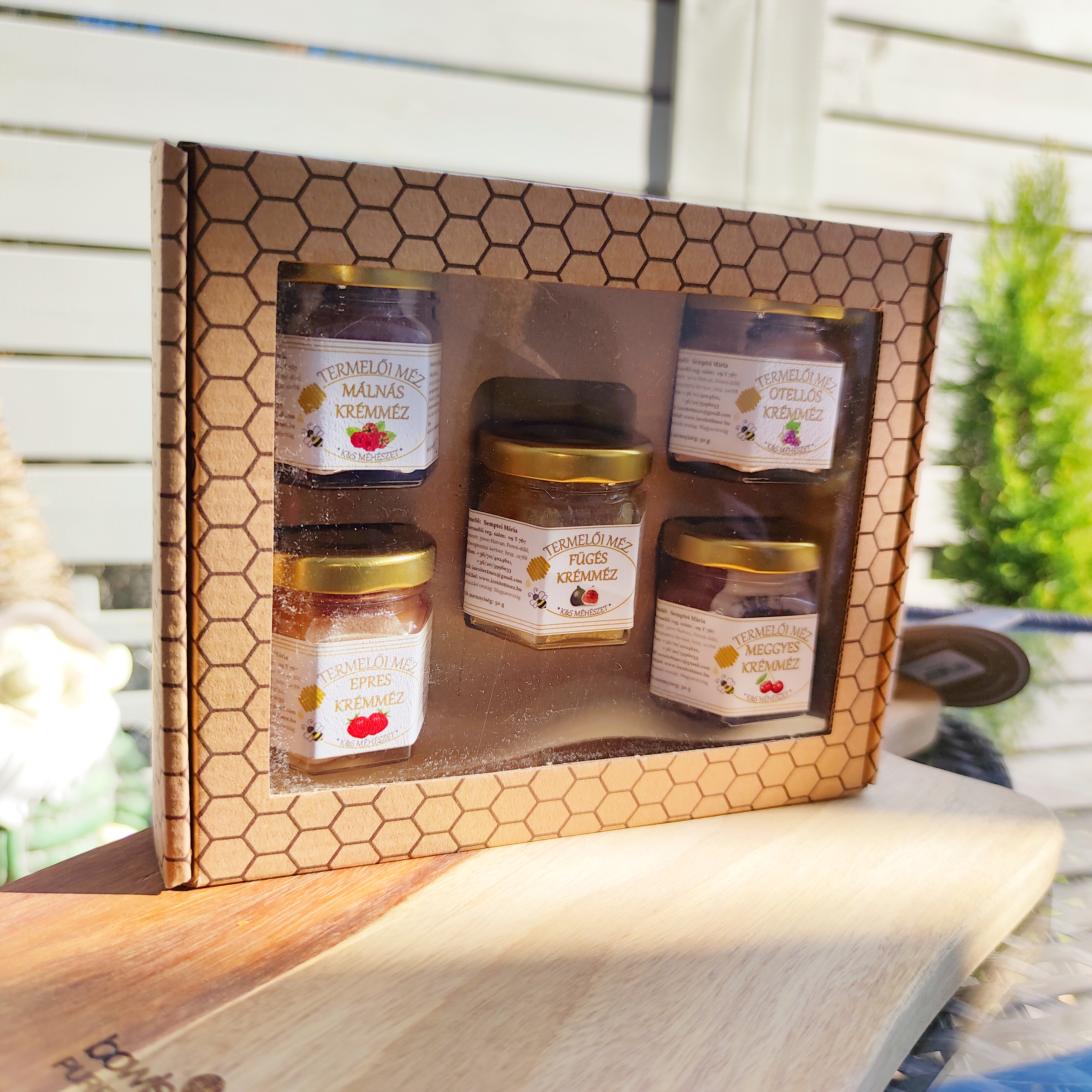 Kézműves termelői méz - 5db-os ajándékcsomag 