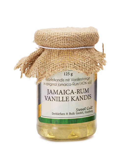Kandiscukor vaníliás Jamaicai fehér rumban áztatva 125g